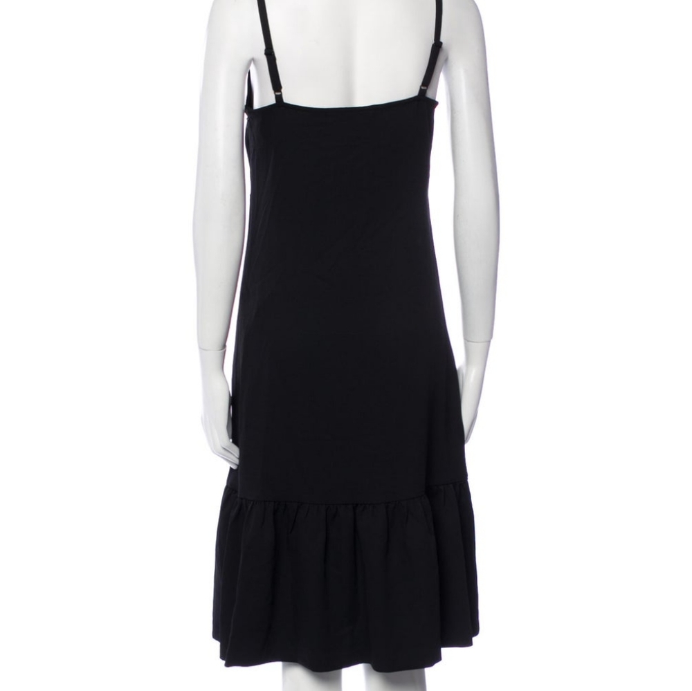 COPY - MICHAEL KORS SLIP DRESS WITH FLOUNCE WOMAN BLACK. - Picture 4 of 7